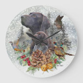 Duitse Shorthaired Pointer in de winter Grote Klok (Voorkant)