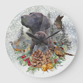 Duitse Shorthaired Pointer in de winter Grote Klok