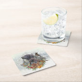 Duitse Shorthaired Pointer in de winter Kartonnen Onderzetters (Insitu)