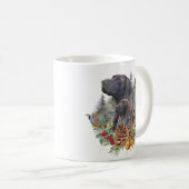 Duitse Shorthaired Pointer in de winter Koffiemok (Voorkant rechts)