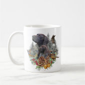 Duitse Shorthaired Pointer in de winter Koffiemok (Links)