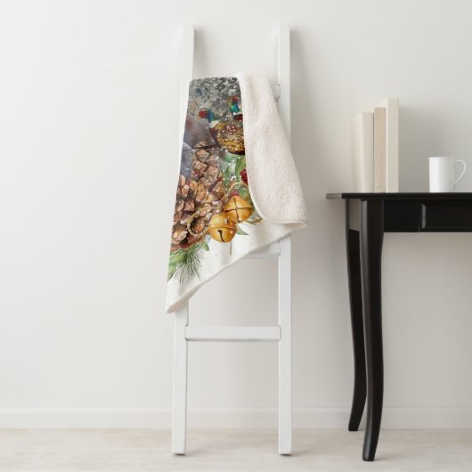 Duitse Shorthaired Pointer in de winter Sherpa Deken (In situ)