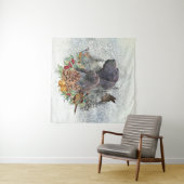 Duitse Shorthaired Pointer in de winter Wandkleed (In Situ (horizontaal))