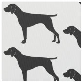 Duitse Shorthaired Pointer in Silhouette Stof (Close Up)