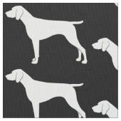 Duitse Shorthaired Pointer in Silhouette Stof (Close Up)