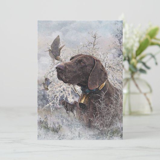 Duitse Shorthaired Pointer Kaart (Staand voorkant)