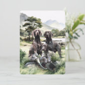 Duitse Shorthaired Pointer Kaart (Staand voorkant)