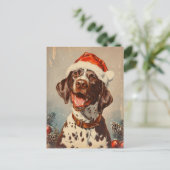 Duitse Shorthaired Pointer kerst Briefkaart (Staand voorkant)