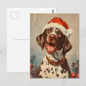 Duitse Shorthaired Pointer kerst Briefkaart (Voorkant / Achterkant)