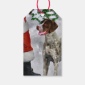 Duitse Shorthaired Pointer kerst Cadeaulabel (Achterkant)