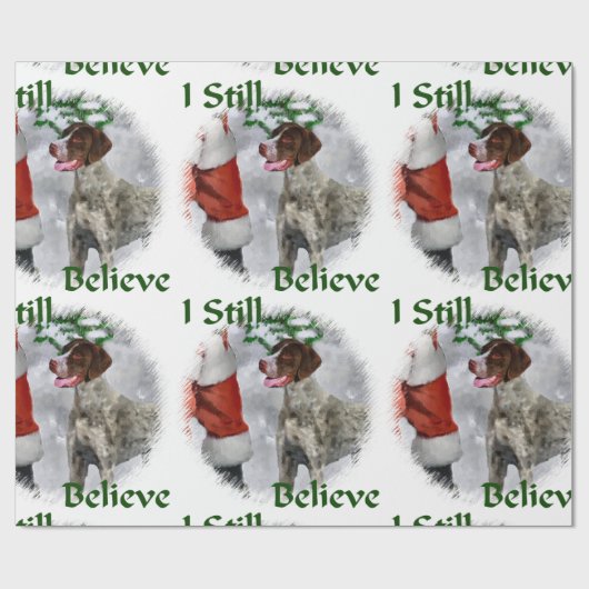 Duitse Shorthaired Pointer kerst Cadeaupapier (Vlak)