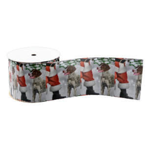 Duitse Shorthaired Pointer kerst Grosgrain Lint