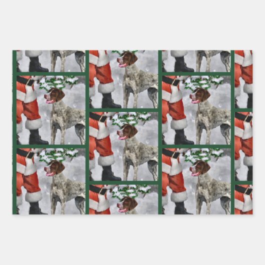 Duitse Shorthaired Pointer kerst Inpakpapier Vel (Voorkant 2)