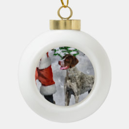 Duitse Shorthaired Pointer kerst Keramische Bal Ornament