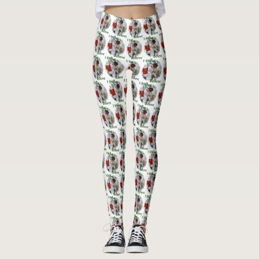 Duitse Shorthaired Pointer kerst Leggings (Voorkant)
