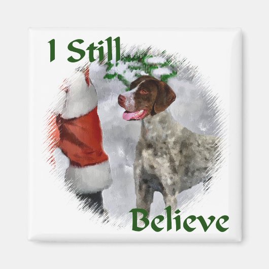 Duitse Shorthaired Pointer-kerstcadeautjes Magneet (Voorkant)