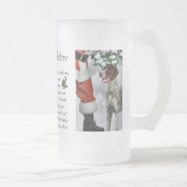 Duitse Shorthaired Pointer-kerstcadeautjes Matglas Bierpul