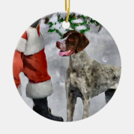 Duitse Shorthaired Pointer-kerstversiering Keramisch Ornament