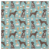 Duitse Shorthaired Pointer-koffiehond Stof (Swatch)