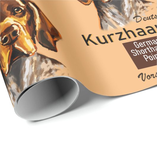 Duitse Shorthaired Pointer Kurzhaar Cadeaupapier (Rol Hoek)