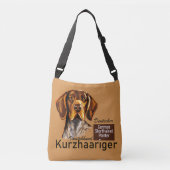 Duitse Shorthaired Pointer Kurzhaar Crossbody Tas (Voorkant)