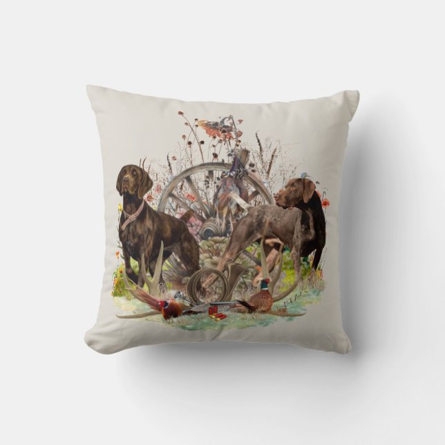 Duitse Shorthaired Pointer Kussen (Voorkant)