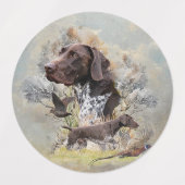 Duitse Shorthaired pointer Labels (Design 1)