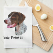 Duitse Shorthaired Pointer Love Theedoek (Quarter Fold)
