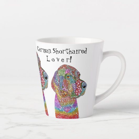 Duitse Shorthaired Pointer Lover Latte Mok (Rechts)