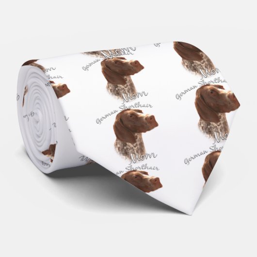 Duitse Shorthaired Pointer mam 2 Stropdas (Opgerold)