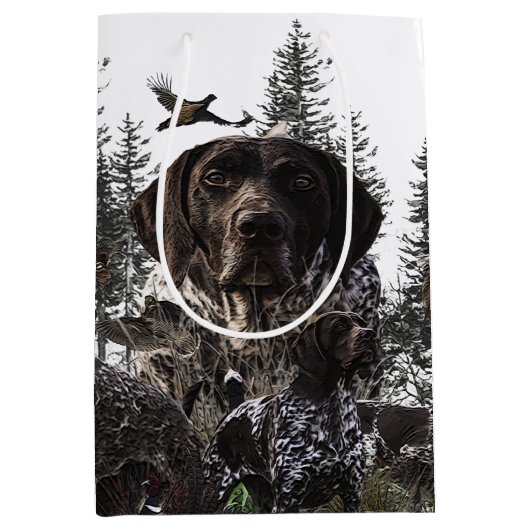 Duitse Shorthaired Pointer Medium Cadeauzakje (Voorkant)