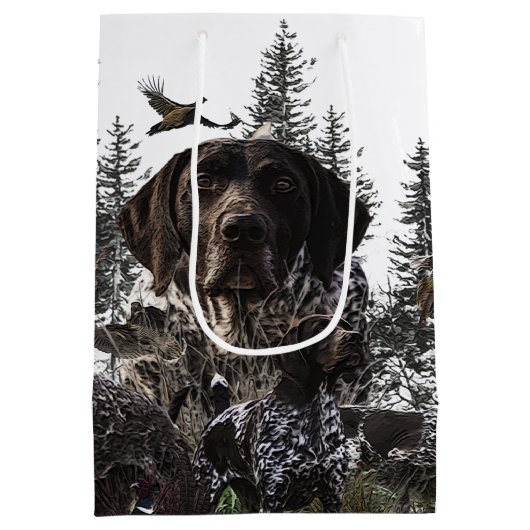 Duitse Shorthaired Pointer Medium Cadeauzakje (Achterkant)