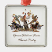 Duitse Shorthaired Pointer Metalen Ornament (Voorkant)