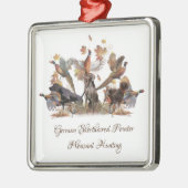 Duitse Shorthaired Pointer Metalen Ornament (Links)