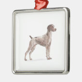 Duitse Shorthaired Pointer Metalen Ornament (Links)