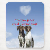 Duitse Shorthaired Pointer Mousepad Muismat (Voorkant)