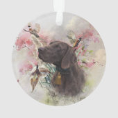 Duitse shorthaired pointer ornament (achterkant)