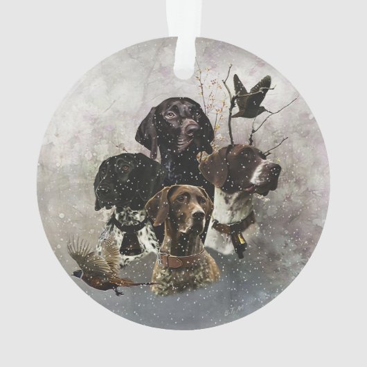 Duitse Shorthaired Pointer Ornament (achterkant)