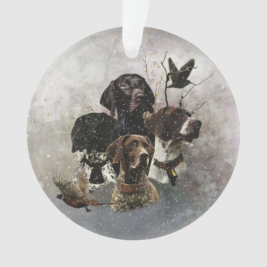 Duitse Shorthaired Pointer Ornament (voorkant)