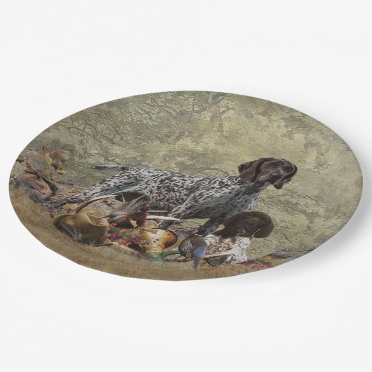 Duitse Shorthaired Pointer Papieren Bordje (Gekanteld)