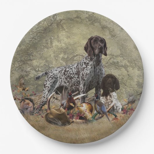 Duitse Shorthaired Pointer Papieren Bordje (Voorkant)