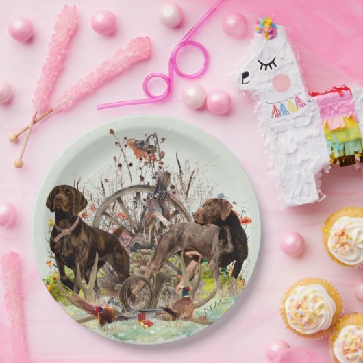 Duitse Shorthaired Pointer Papieren Bordje (Feest)