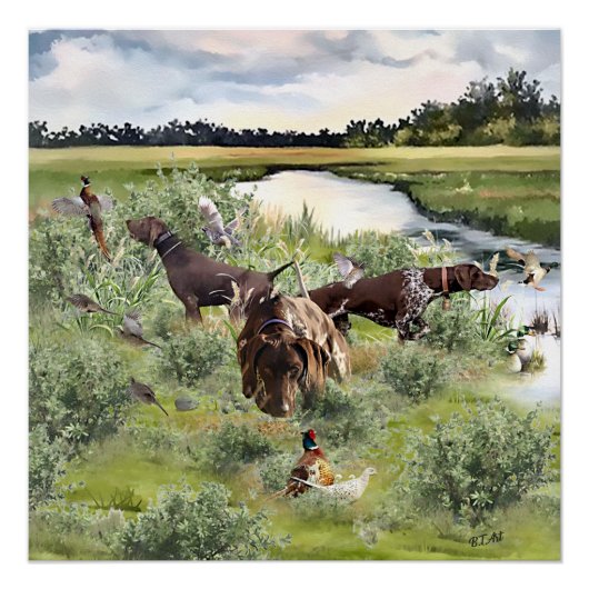 Duitse Shorthaired pointer Perfect Poster (Voorkant)