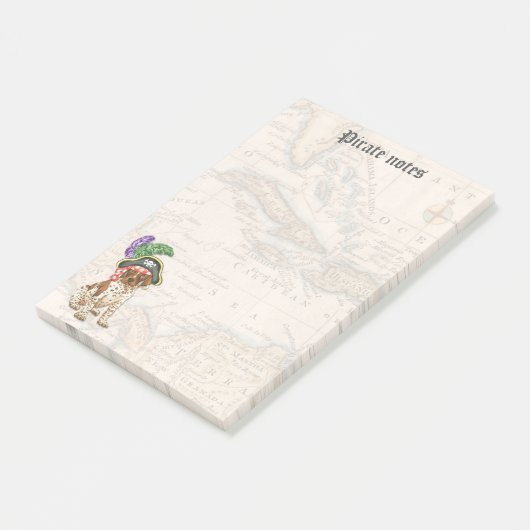 Duitse Shorthaired Pointer Pirate Post-it Notes (Schuin)