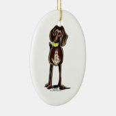 Duitse Shorthaired Pointer Playtime Keramisch Ornament (Rechts)
