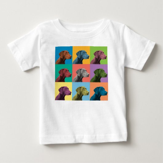 Duitse Shorthaired Pointer Pop-Art Baby T-Shirt (Voorkant)