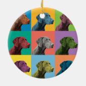 Duitse Shorthaired Pointer Pop-Art Ornament (Achterkant)