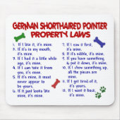 DUITSE SHORTHAIRED POINTER Property Laws 2 Muismat (Voorkant)
