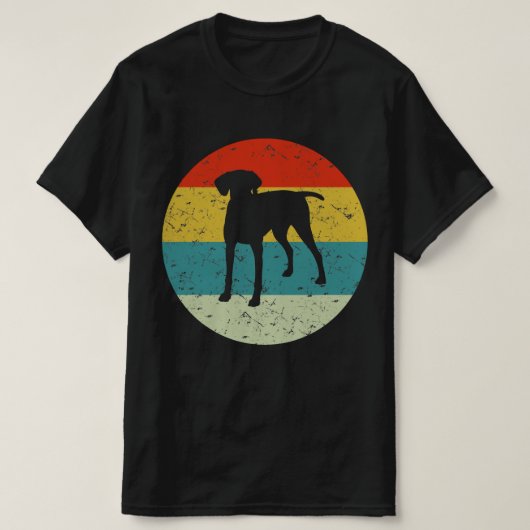 Duitse Shorthaired Pointer retro  T-shirt (Design voorkant)