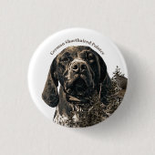 Duitse Shorthaired Pointer Ronde Button 3,2 Cm (Voorkant)